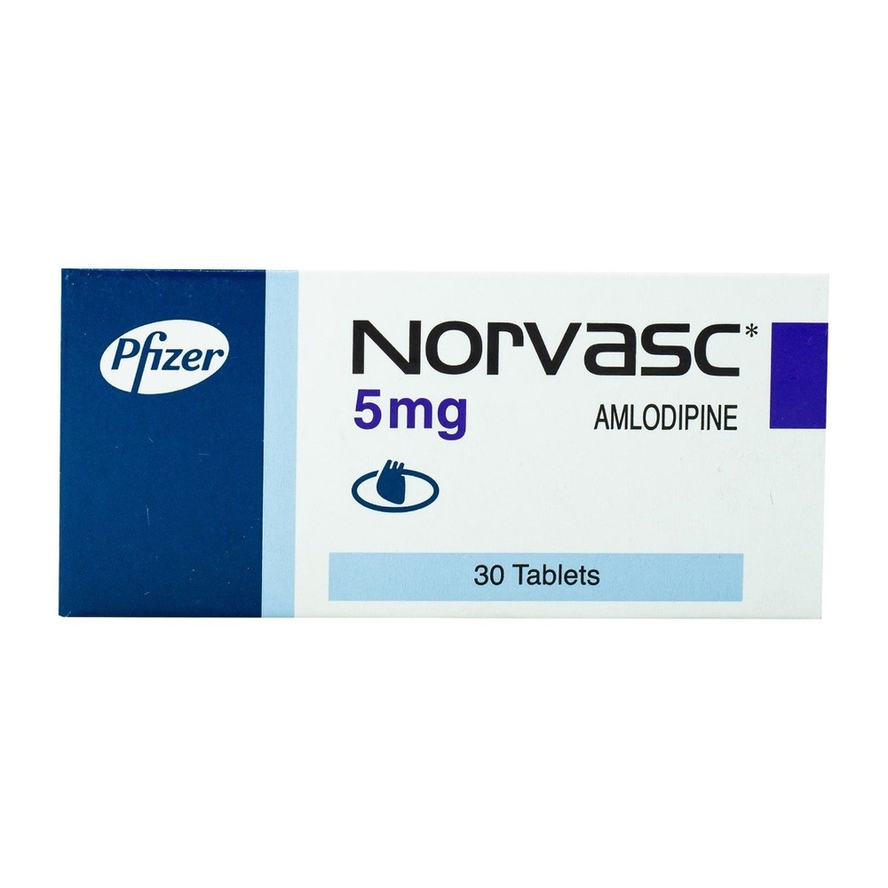 Norvasc (Amlodipine) 5 mg